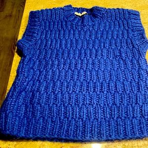 sweater vest. worn twice. a couple pulls but otherwise in great shape